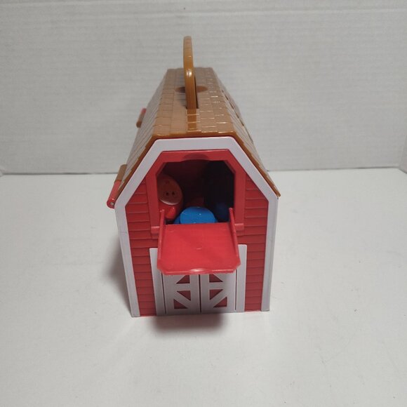 Mattel Uno Moo Animal Farm Learning Game Barn w/Haystacks & All Animal Pieces - Picture 4 of 5